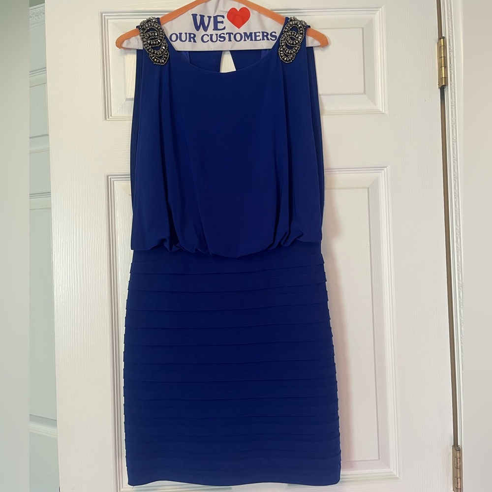 Xscape blue dress size 4